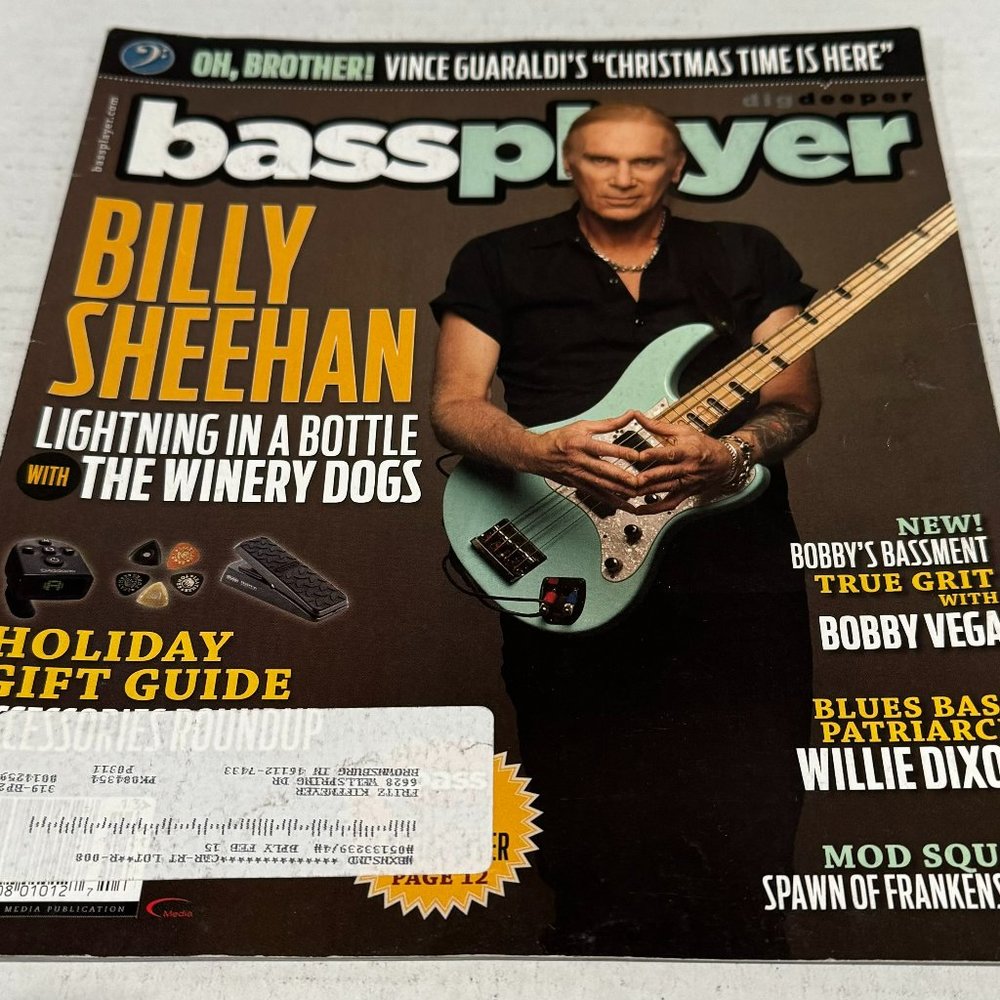 Bass Player Magazine - Billy Sheehan of The Winery Dogs - Holiday 2013